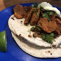 Vegan tacos at Mango Blues in La Paz