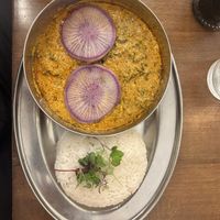 Egusi stew with Mushrooms   at Akadi in Portland
