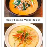 Vegan options - clearly marked  at Daikokuya in Los Angeles