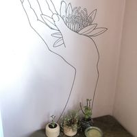 Cute art  at The Coffee Shack in Strahan