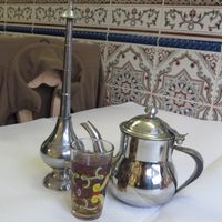 Moroccan mint tea with orange blossom water at La Kasbah in Sarreguemines