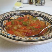 Chekchouka with peppers and tomatoes (vegan) at La Kasbah in Sarreguemines