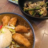 Tofu katsu & asian greens at Bar Soba in Edinburgh