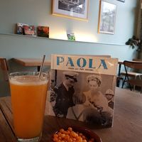 fresh orange juice at Paula Mostaert in Bruges