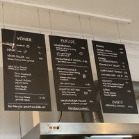 Menu at Vöner der Vegetarische Döner in Berlin