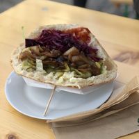 HOT FROG😄(yep, there is sausage)  at Vöner der Vegetarische Döner in Berlin