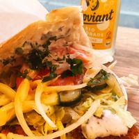 Vöner mit Limo at Vöner der Vegetarische Döner in Berlin