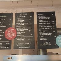 The menu at Vöner der Vegetarische Döner in Berlin