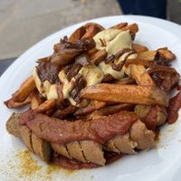 Currywurst  at Vöner der Vegetarische Döner in Berlin