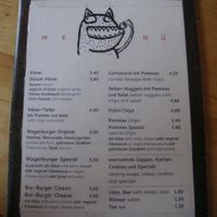 Menu as of April 2011 at Vöner der Vegetarische Döner in Berlin