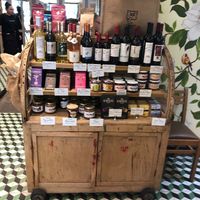 Help yourself to condiments  at Le Pain Quotidien - Reforma in Mexico City