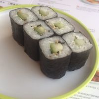 Cucumber maki at YO! Sushi - Piccadilly Station in Manchester