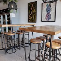 Seating in the front at Green Gorilla in Lausanne