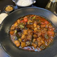 One very greasy Sri Lankan curry - this was actually post removal of most of it off the top at White Horse in Welwyn