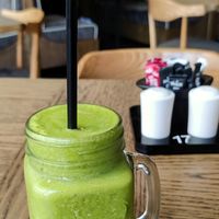 Green smoothie at Mugg & Bean in Walvis Bay