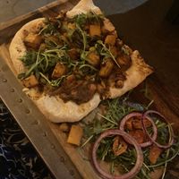 Tagline flatbread pizza  at Twenty1 Lounge in Torquay