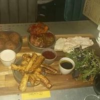 Vegan tapas platter at Twenty1 Lounge in Torquay