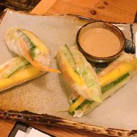 summer rolls with prawns at Sunshine Vegan Restaurant in Berlin