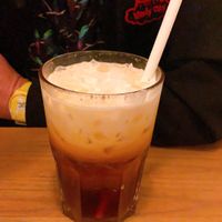 black tea with coconut milk at Sunshine Vegan Restaurant in Berlin