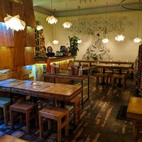 Inside of Sunshine Vegan Restaurant at Sunshine Vegan Restaurant in Berlin