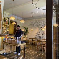 Authentic looks inside   at Sunshine Vegan Restaurant in Berlin