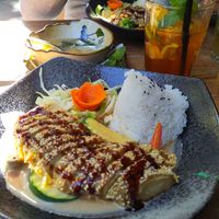 Ente in Erdnusssoße at Sunshine Vegan Restaurant in Berlin