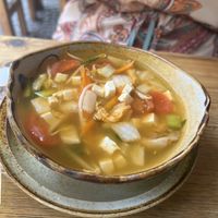 Lime soup   at Sunshine Vegan Restaurant in Berlin