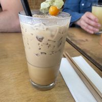 Iced viet coffee   at Sunshine Vegan Restaurant in Berlin
