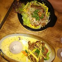 Main dishes at Sunshine Vegan Restaurant in Berlin