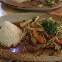 Lemon grass seitan at Sunshine Vegan Restaurant in Berlin