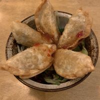 Fried dumplings  at Sunshine Vegan Restaurant in Berlin
