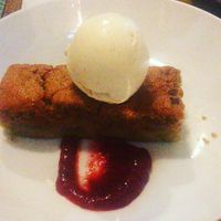 Rhubarb sponge at The Sun in Carshalton