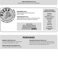 Vegan menu  at The Inkwell at Lichfield in Lichfield