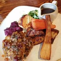 Vegan roast diner - nut roast at The Inkwell at Lichfield in Lichfield