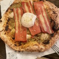 Postachio pizza  at RetroGusto84 in Lisbon
