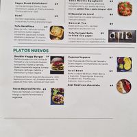 Menu at Lavka in Guatemala City