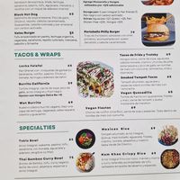 Menu1 at Lavka in Guatemala City