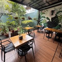 Seating area  at Lavka in Guatemala City