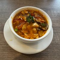 Soup included with lunch at Red Chili in Hayward