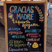 Options options options at Gracias Madre in Mexico City