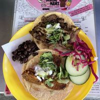 My 2nd round of 2 different tacos with extra garnish  at Gracias Madre in Mexico City