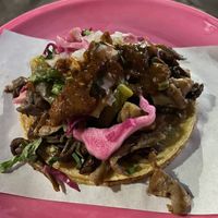 Taco de tripa at Gracias Madre in Mexico City