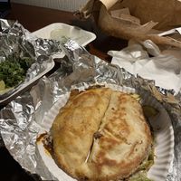 2 quesadillas delivered to hotel at Gracias Madre in Mexico City