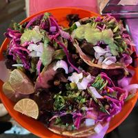 Pastor tacos at Gracias Madre in Mexico City