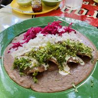 From the rotating menu at the sit down restaurant  at Gracias Madre in Mexico City