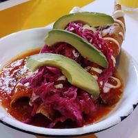 Flautas de Jamaica at Gracias Madre in Mexico City