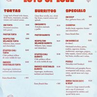 Menu as of Oct 2020, page 1/3  at Gracias Madre in Mexico City
