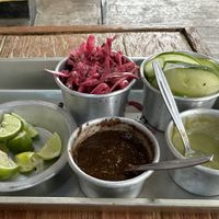 Condiments   at Gracias Madre in Mexico City