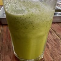 Jugo verde (fresh and delicious green juice)  at Gracias Madre in Mexico City
