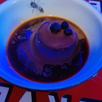 Flan con dulce de leche at Gracias Madre in Mexico City